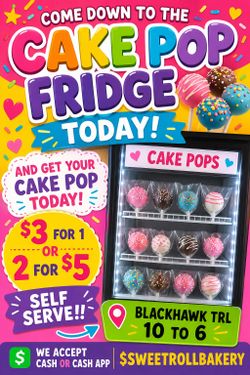 Cake pop fridge