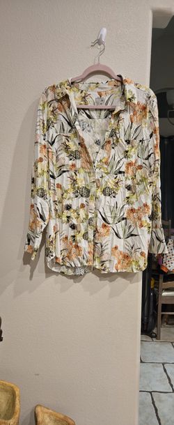Chicos Plant Blouse