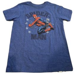 NEW Kids Size 5-6 Disney Marvel Spider-Man T-Shirt (Blue)