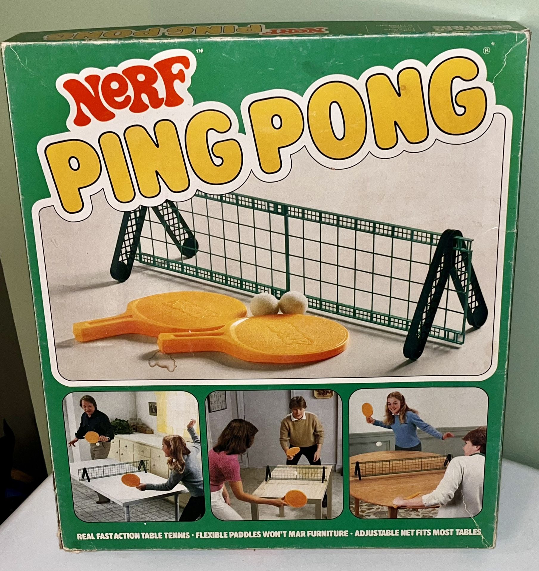 NERF PING PONG table tennis game in box