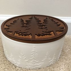 Aspen Pine Tree Forest Centerpiece Candle