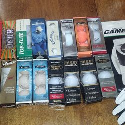 R/H Glove With New Golf Balls 