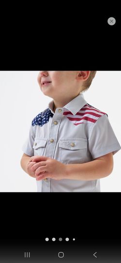 Burleson Boy's XL shirt American Flag