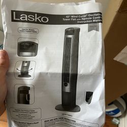 Lasko Oscillating Tower Fan with Remote, Quiet Floor Fans