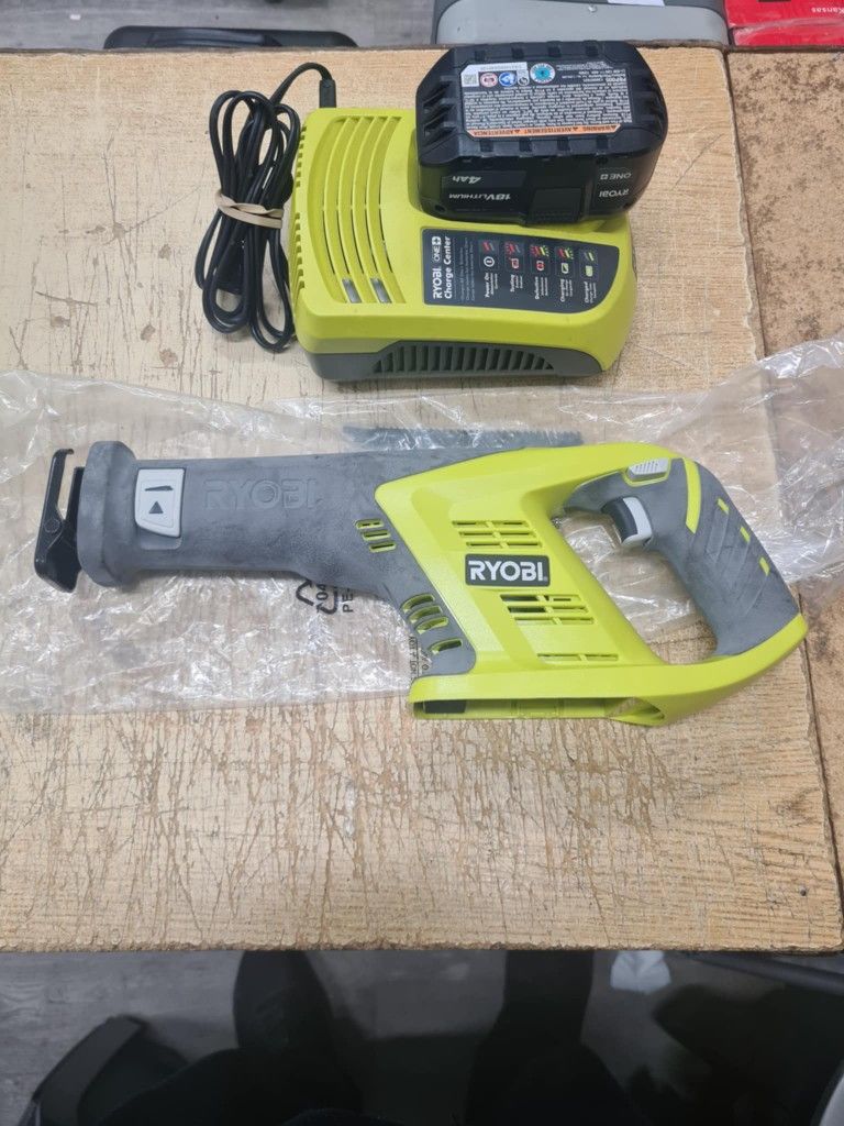 Ryobi ONE+ 18V Cordless Reciprocating Saw with 2.0 Ah Battery