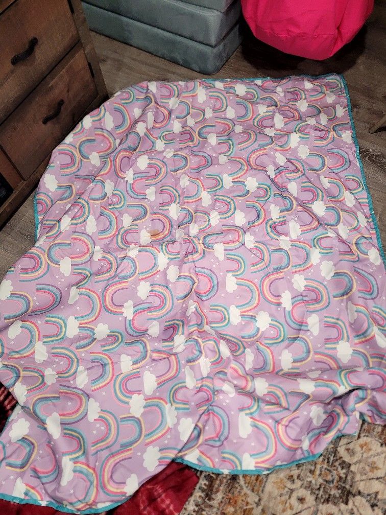 Rainbow Blanket With Carrying Bag