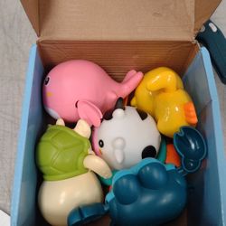 BRWH-B092ZPRRVM Bath Toy,Cute Animal Clockwork Bathtub Swimming Pool Toy,Baby Bath Toys for Toddlers 1-3, Boys & Girls Water Bath Toy Set,5 Pack