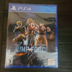 JUMP FORCE NEW, UNOPENED, & FACTORY SEALED PS4