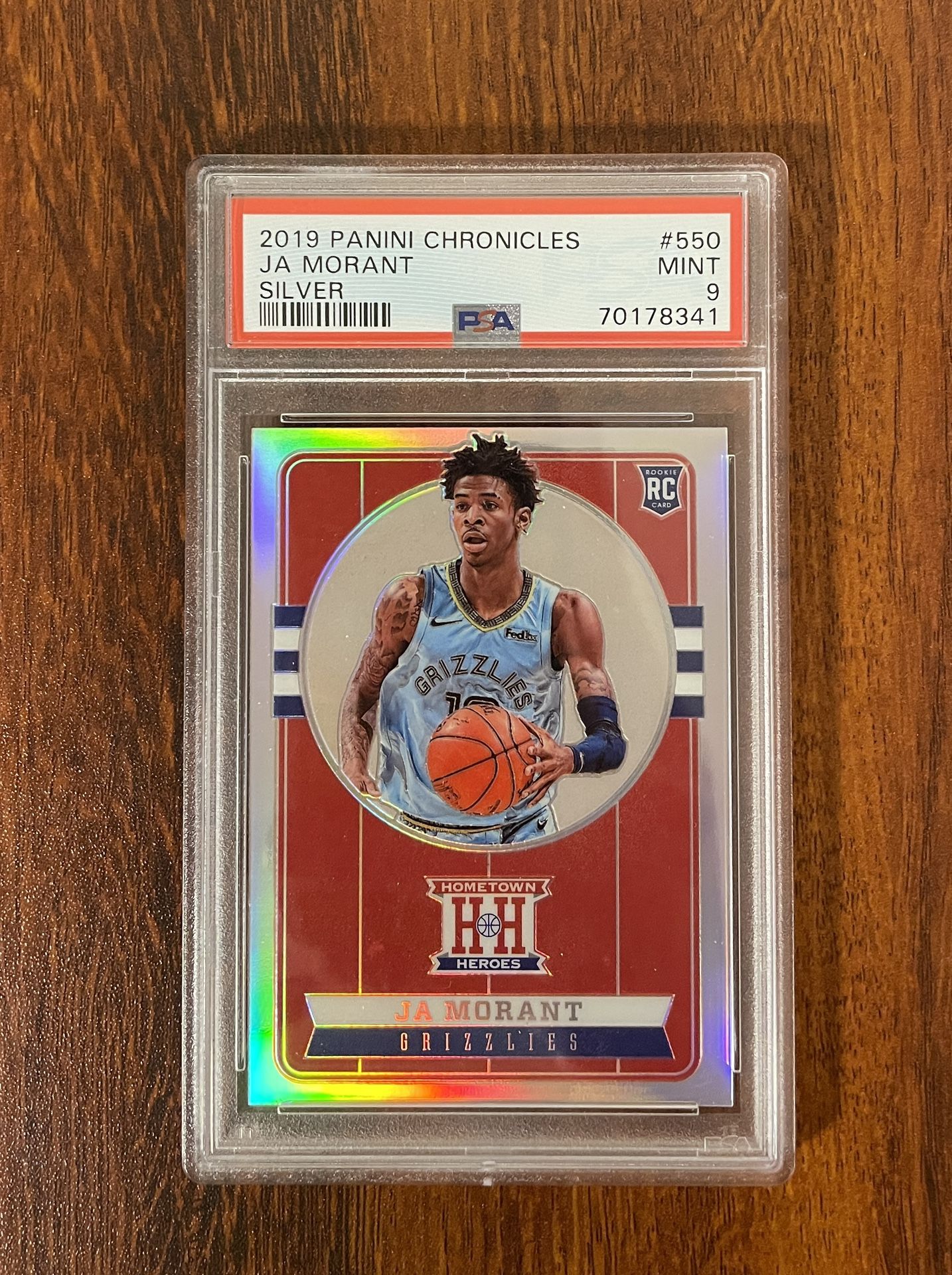 Ja Morant PSA 9 Silver Hometown Heroes RC