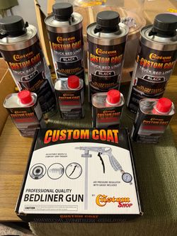 Truck bed liner kit with gun new never used