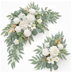 New Faux Flower Swag Set of 2 for Wedding