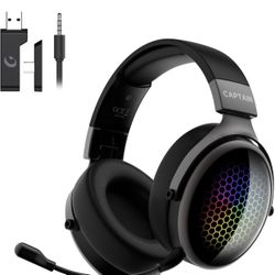 2.4GHz Wireless Gaming Headset for PS5/PS4/PC/Switch - Bluetooth 5.3 Headphones with 7.1 Surround Sound, Noise-Canceling Mic, 30+Hr Battery & Support 