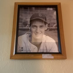 Vintage Ted Williams Framed 8x10