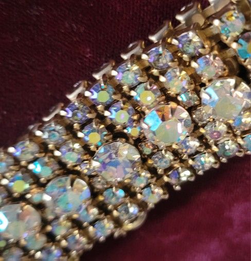 Beautiful colored AB Rhistone bracelet