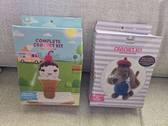 2 new complete Crochet kits only $6 each!