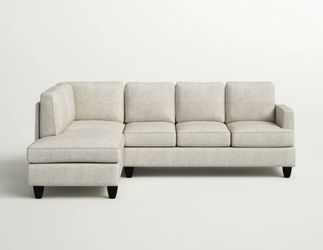 Beige L Shaped Couch