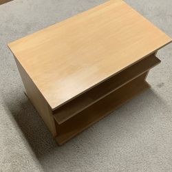 Small 2 Shelf End Table