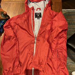 Kids medium Red Light Wind/rain Jacket New Without Tags