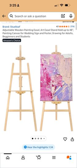 Adjustable Wooden Painting Easel