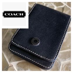 COACH business card holder in black