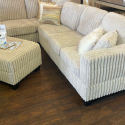 Beige Sectional 