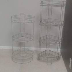 2 Corner Plant Stands Or Shelves 