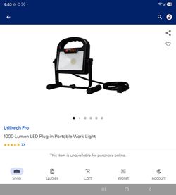 Utilitech Pro 1000-Lumen LED Portable Work Light