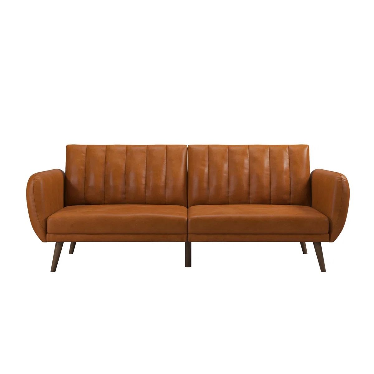 Vegan Leather Convertible Sofa