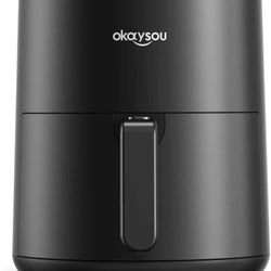 Okaysou 4.3 QT Air Fryer 9-in-1 Compact Airfryer with LCD Digital Touch Screen 