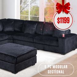 6 Pc Modular Sectional 