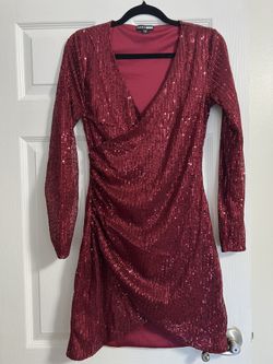 Fashinova Red Sequence Dress New Size 4