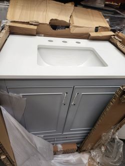 Vanity 30" with White top