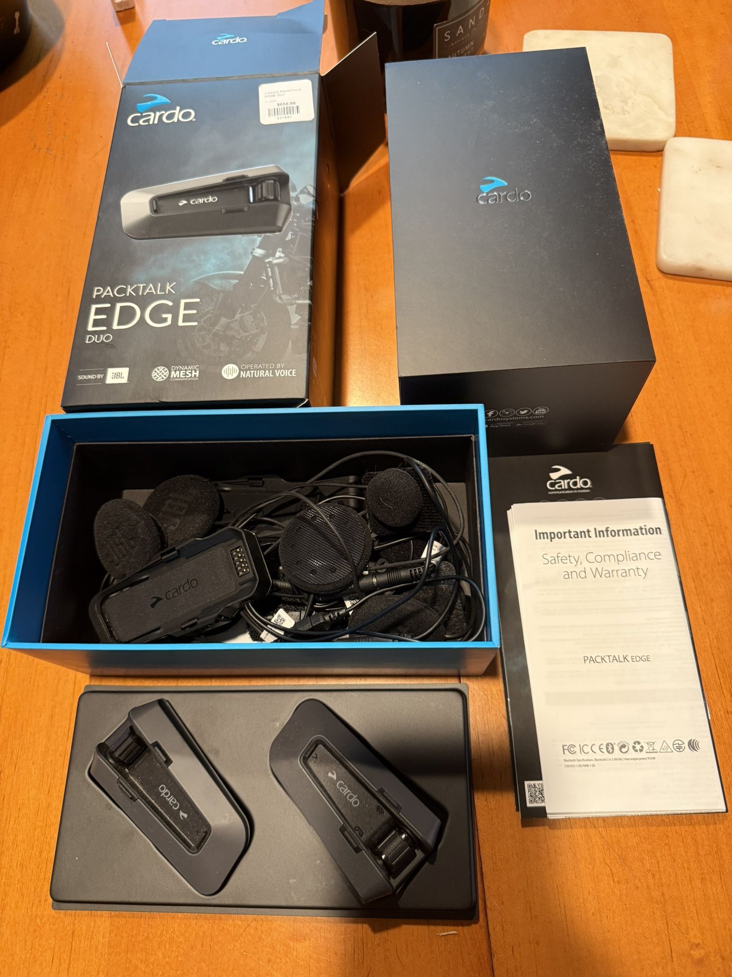 Cardo Packtalk Edge Duo Jbl Headsets PAIR