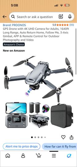 PROONOS GPS Drone with 4K UHD Camera