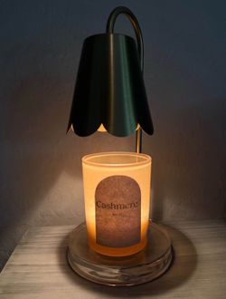 Gold candle warmer