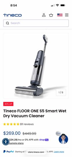 Tineco FLOOR ONE S5 Smart Wet Dry Vacuum Cleaner