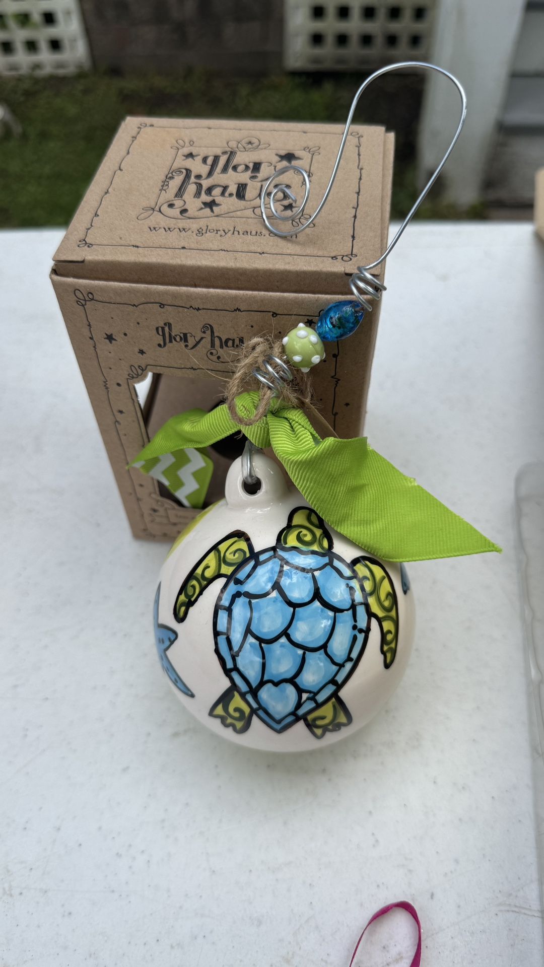 NEW IN BOX - Glory Haus Sea Turtle Ornament