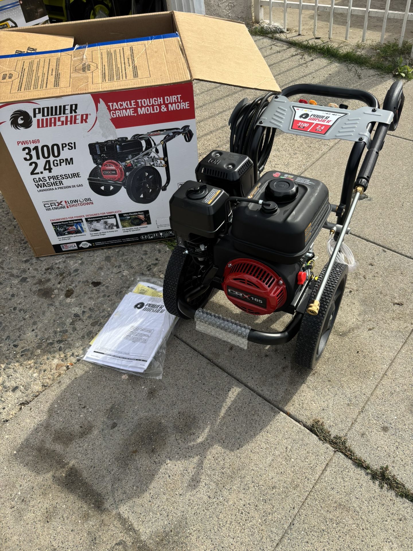 Power Washer 3100 Psi CRX Motor
