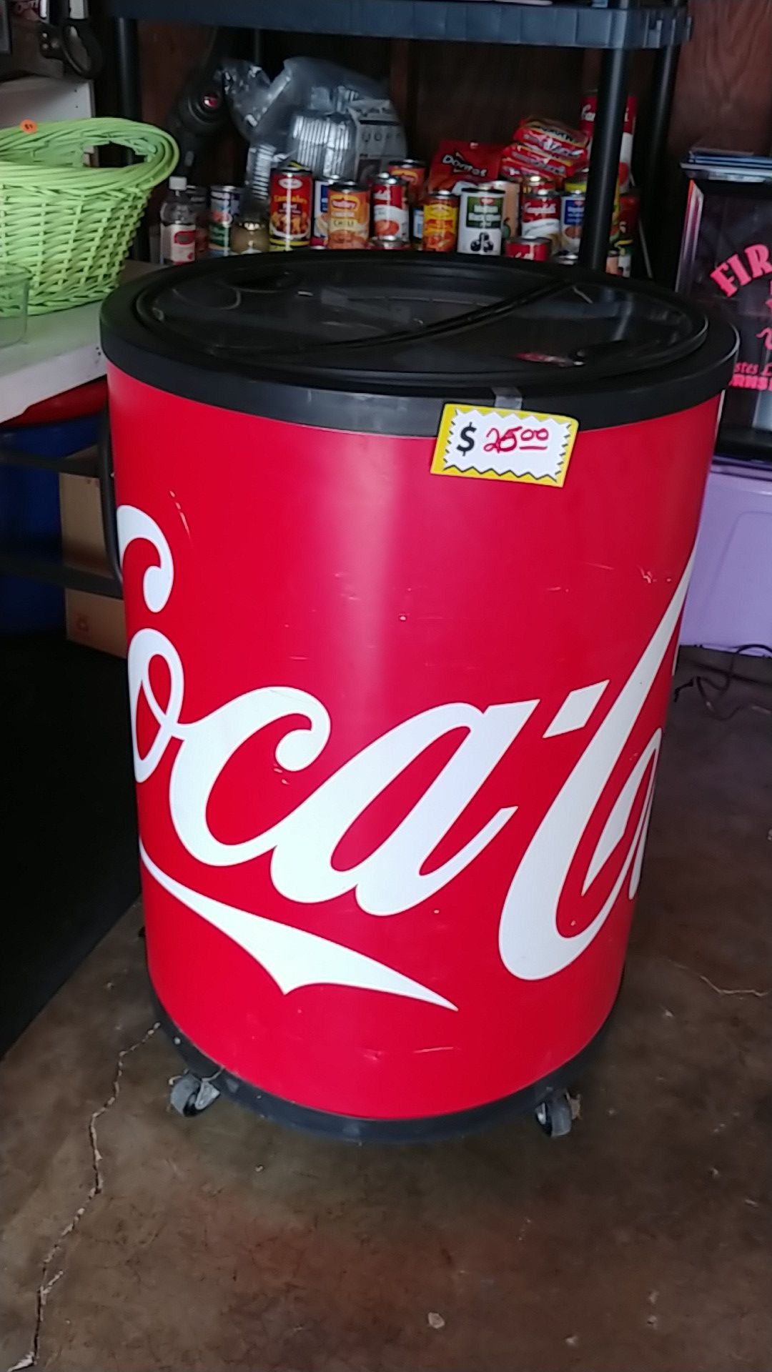 Electric Coca-Cola or beer cooler