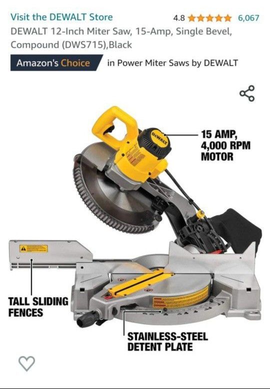 DeWalt Miter Saw.