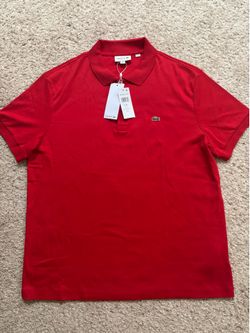 Lacoste Men’s XL (6) Red Polo Shirt = Brand New w/ Tags!!