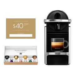 🔥NEW🔥 DeLonghi Nespresso Pixie Espresso Machine + $40 voucher