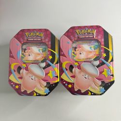 Pokemon Mega Moonlit Tin Mega Clefable ex Lot of 2