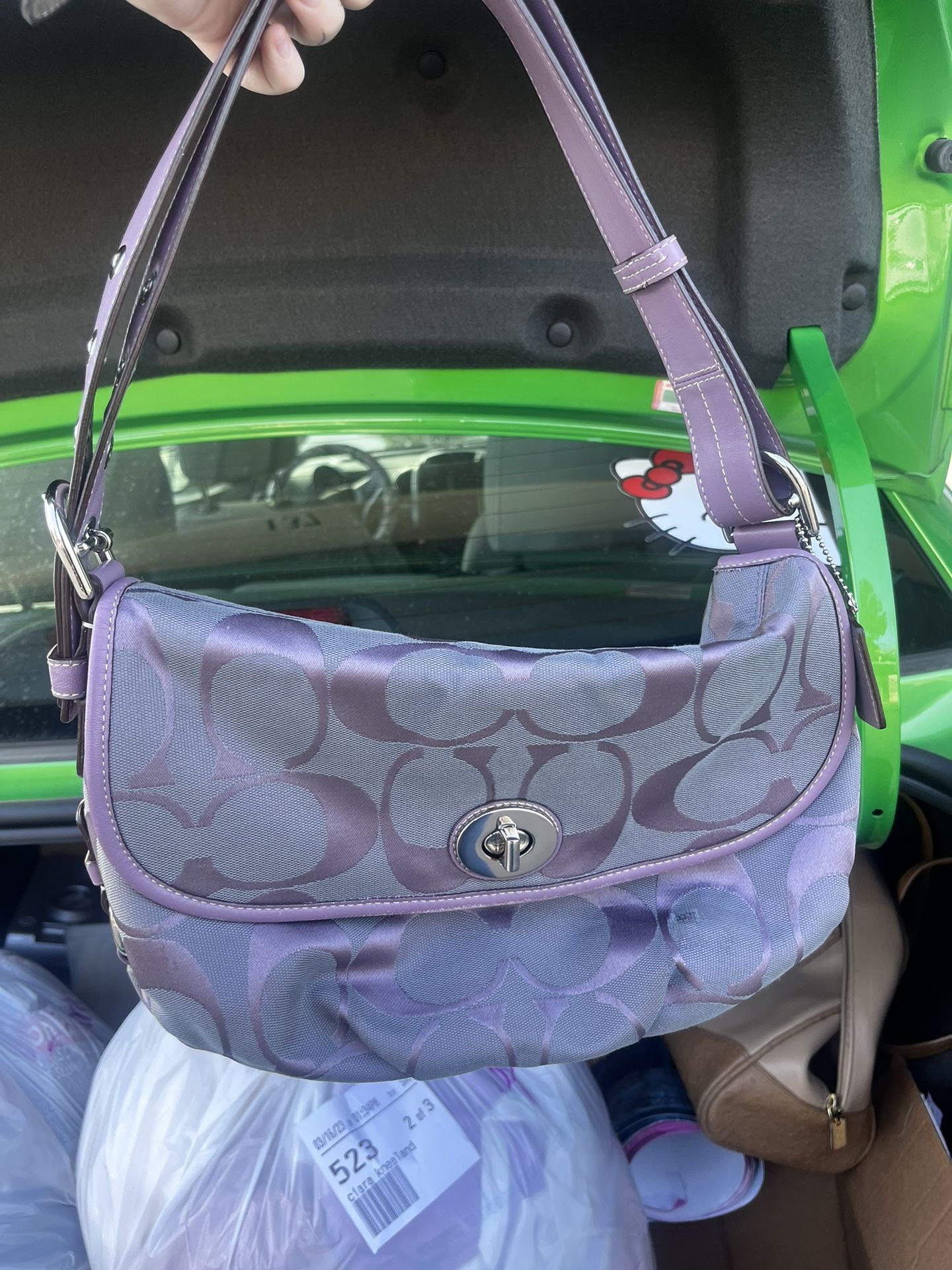 バッグ Vintage Coach Purple Becket Shoulder Bag Vintage Coach Becket Shoulder Bag in Purple Color | eBay