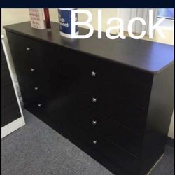 Dresser 8 Drawer Black