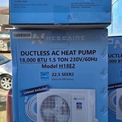 NEW Smart Mini Split AC/Heater Unit 1.5 ton 18k BTU