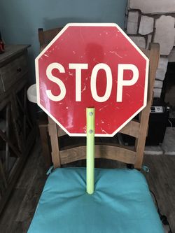 *** HAND HELD STOP SIGN *** crossing guard type