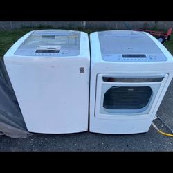 LG gas washer dryer set