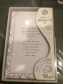 Complete invitation kit