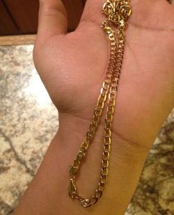 14k Gold Plated Cuban Necklace (24 inches)